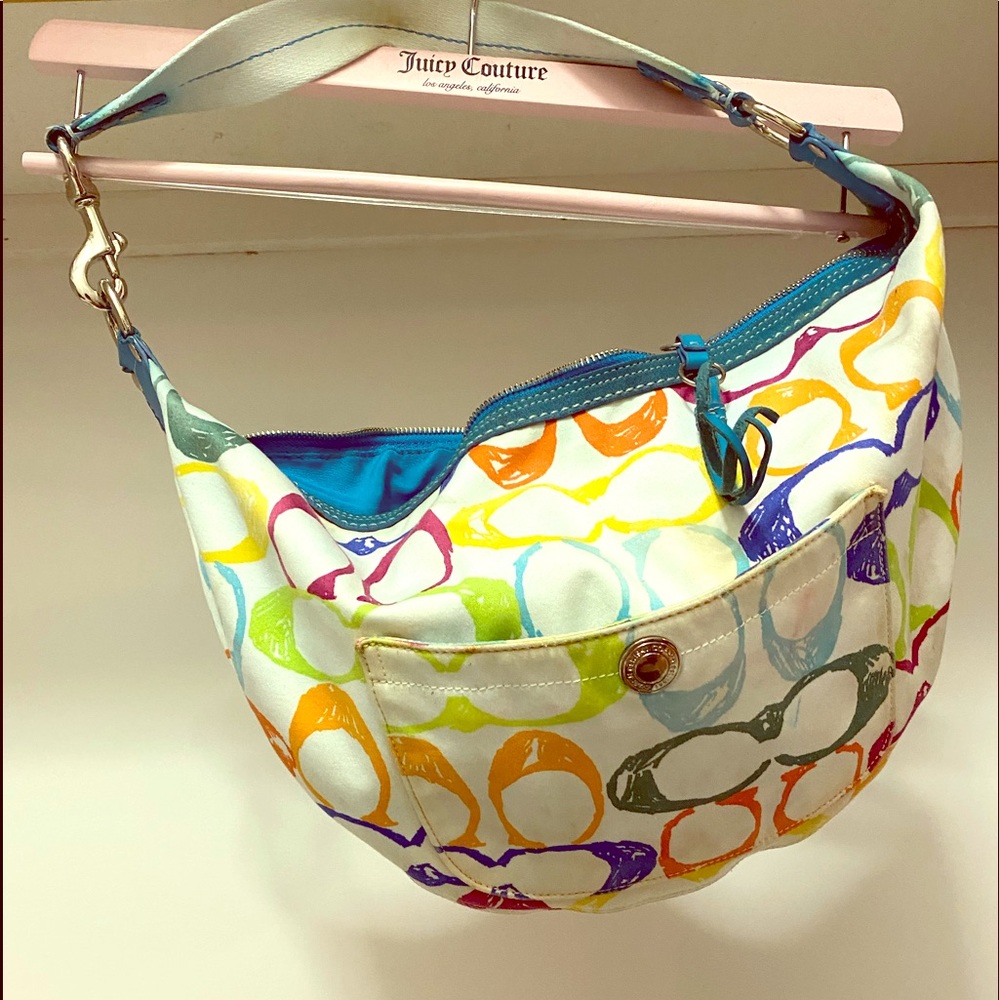 Coach Scribble Signature Hobo Bag